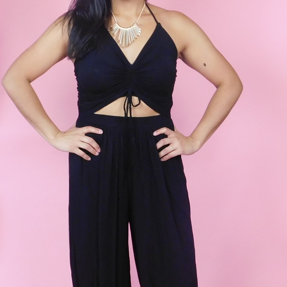 Drawstring Top Jumsuit